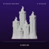 Album cover: five white dripping candles on a dark purple starry background; 'WICKED BASING' at top left and 'CANDLES' at the bottom.